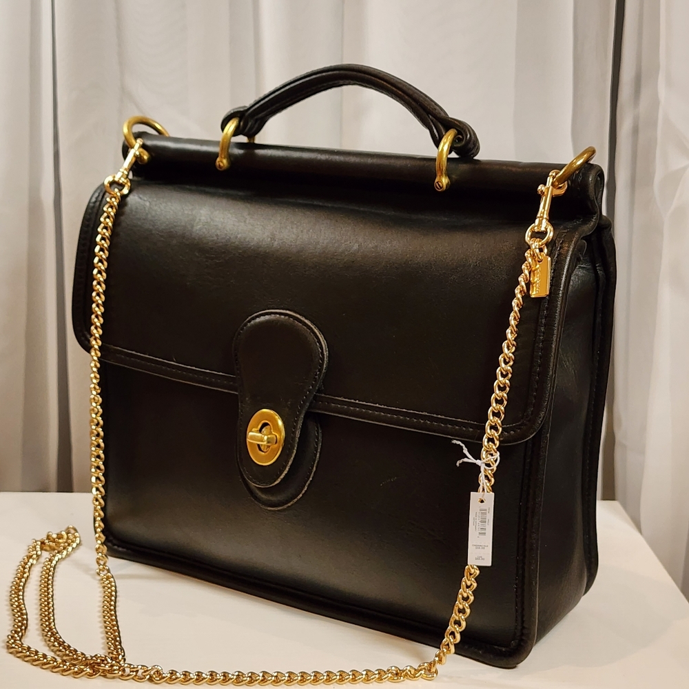 Vintage Coach Black Willis #9927